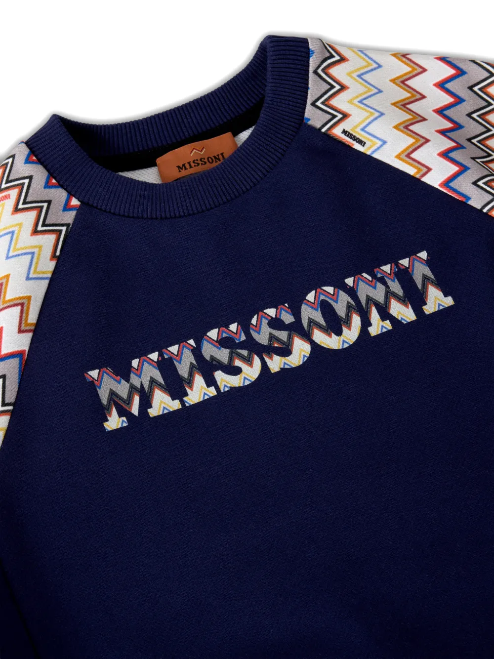  Missoni Kids Zigzag-pattern Sweatshirt - Blue 