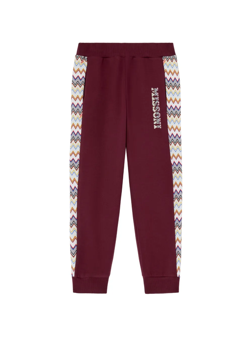 Missoni Kids zigzag logo track pants - Rosso