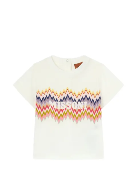 Missoni Kids t-shirt à motif zigzag