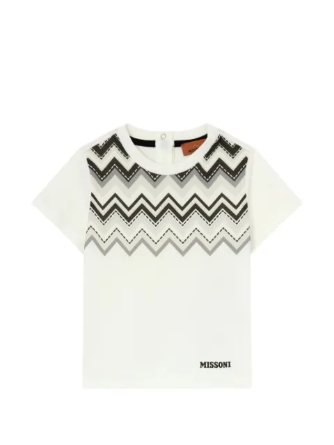 Missoni Kids تيشيرت بطبعة متعرجة