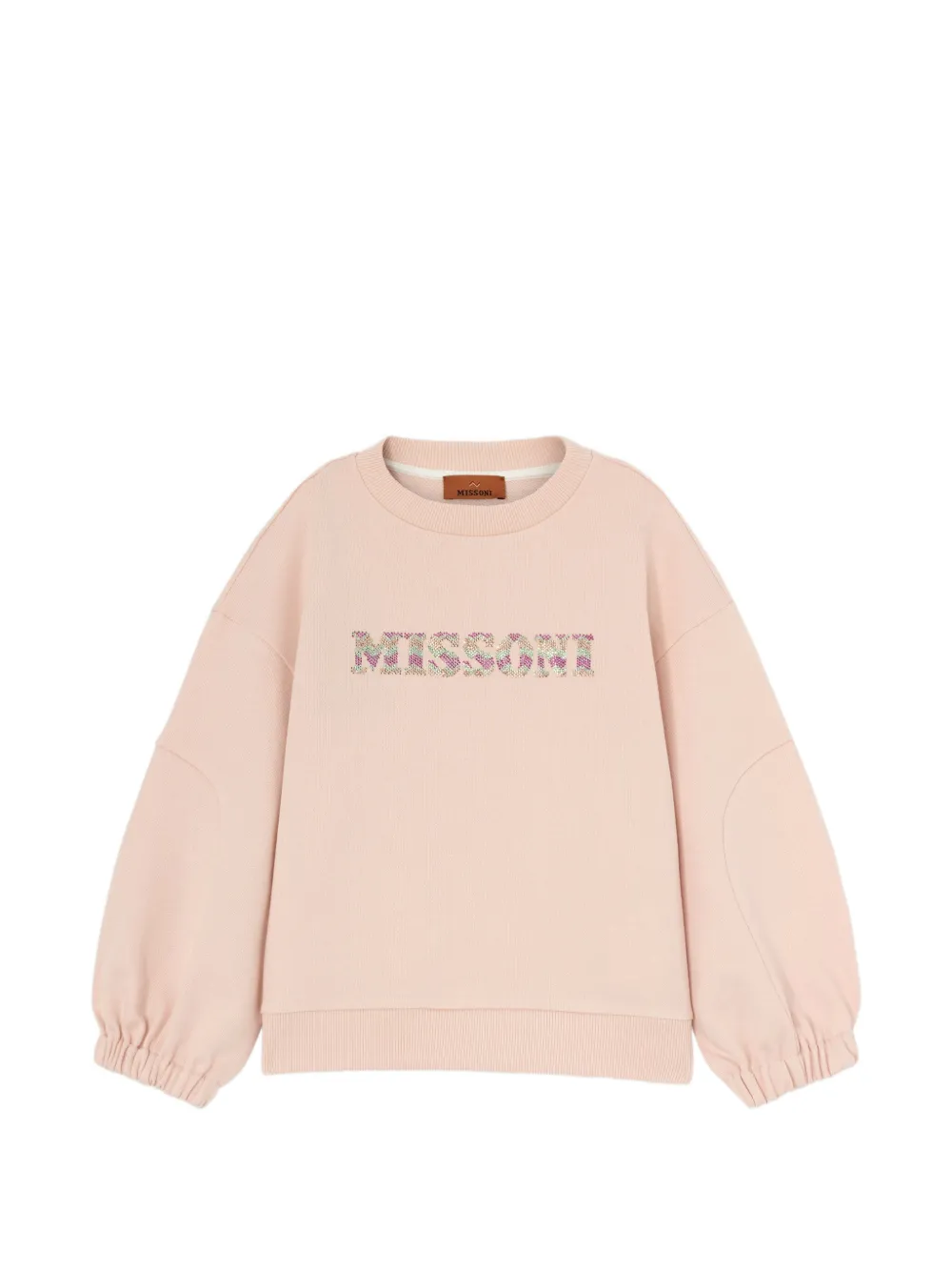 Missoni Kids logo-detail sweatshirt - Rosa