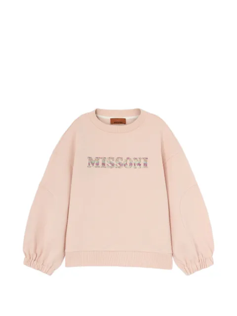 Missoni Kids sudadera con detalle del logo