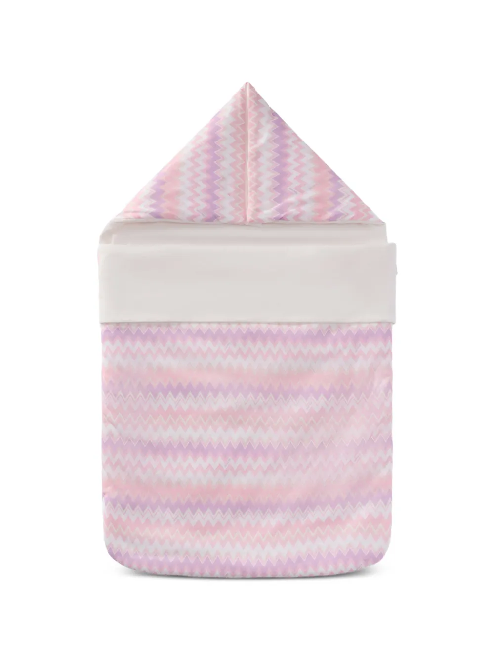 Missoni Kids zigzag-pattern sleeping bag - Rosa