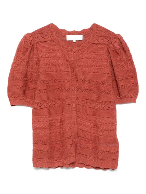 Ba&Sh Vinat puff-sleeve cardigan