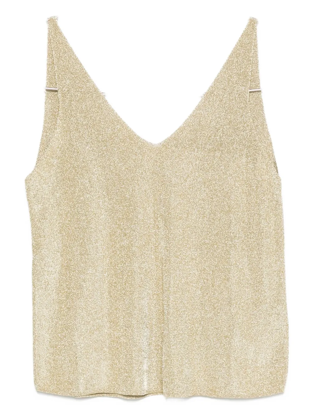 Ba&Sh Zuani lurex top met V-hals Goud