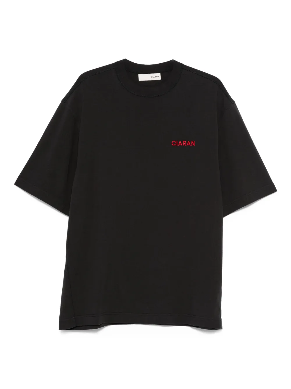 CIARAN logo-embroidered T-shirt | Black | Image 1