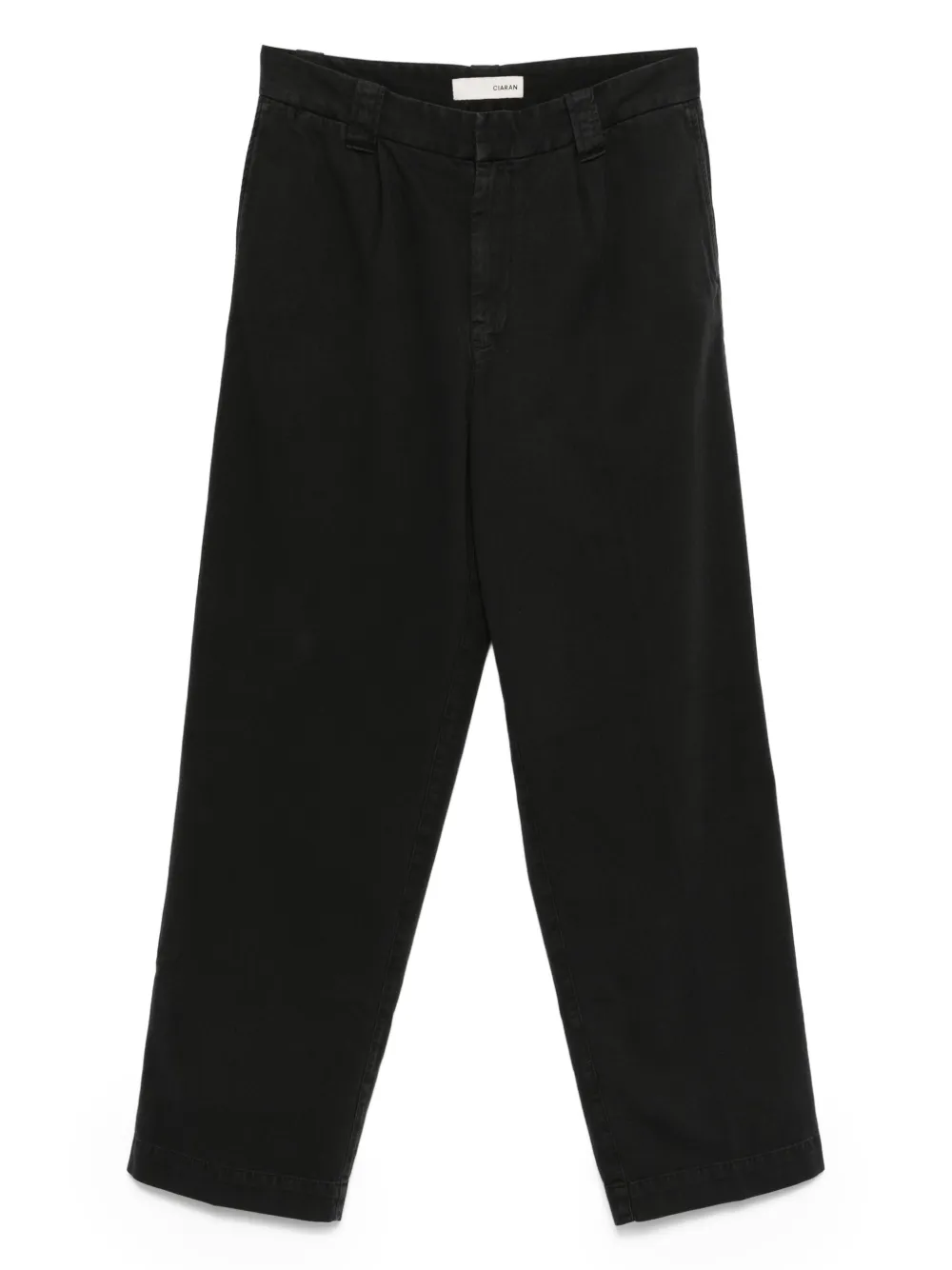 CIARAN cotton chino trousers | Black | Image 1