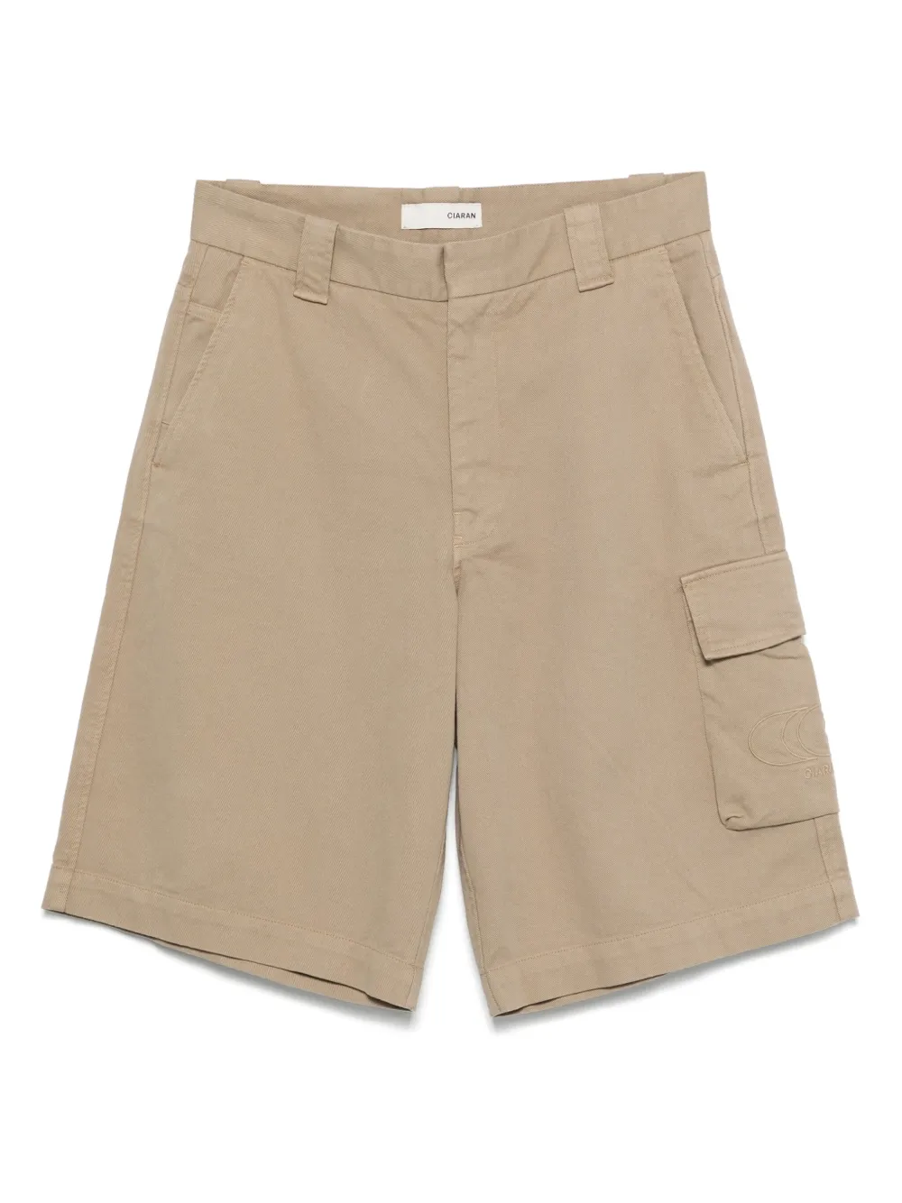 CIARAN cargo-pocket cotton shorts - Toni neutri