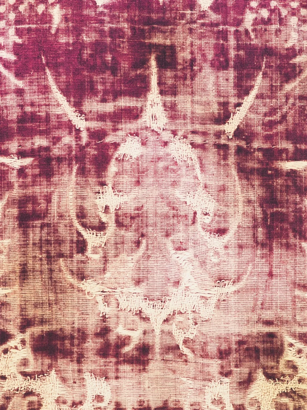 Pierre-Louis Mascia Aloewon damask-pattern scarf Paars
