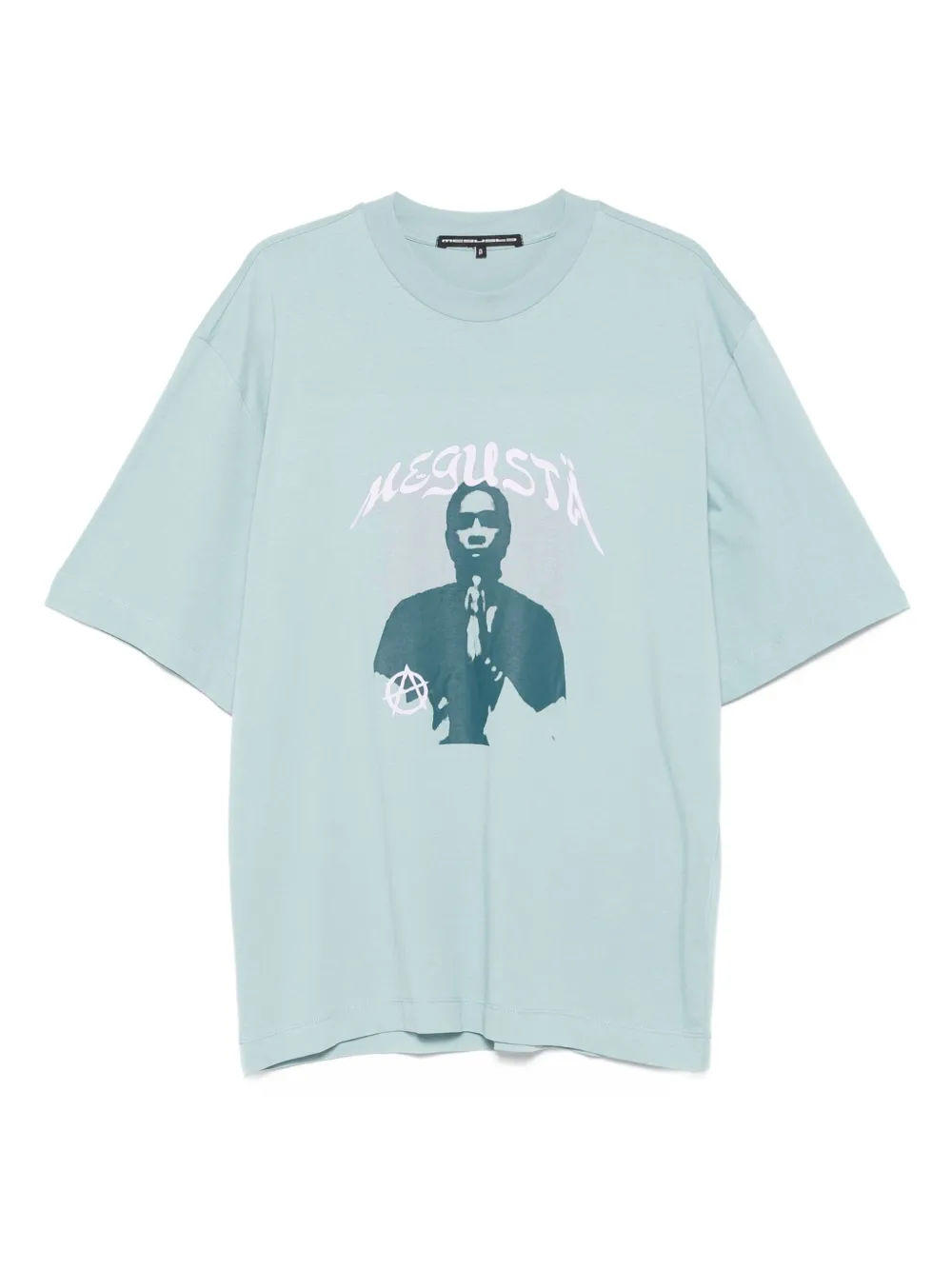 MEGUSTA  Prayer graphic-print T-shirt | Blue | Image 1