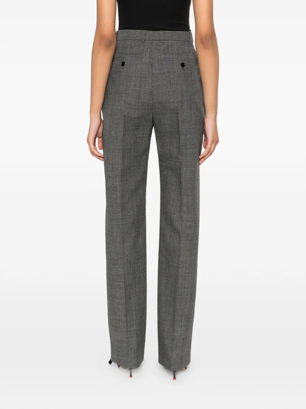 Alexander McQueen Wollen straight broek Grijs