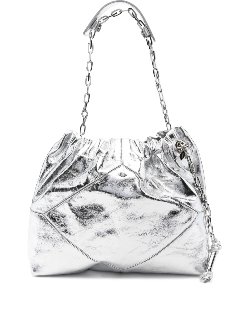 Ba&Sh June chain-strap leather shoulder bag | Silver | Image 1