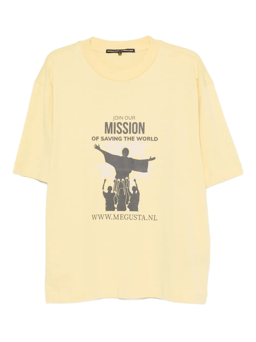 MEGUSTA  Recruiter graphic-print T-shirt | Yellow | Image 1