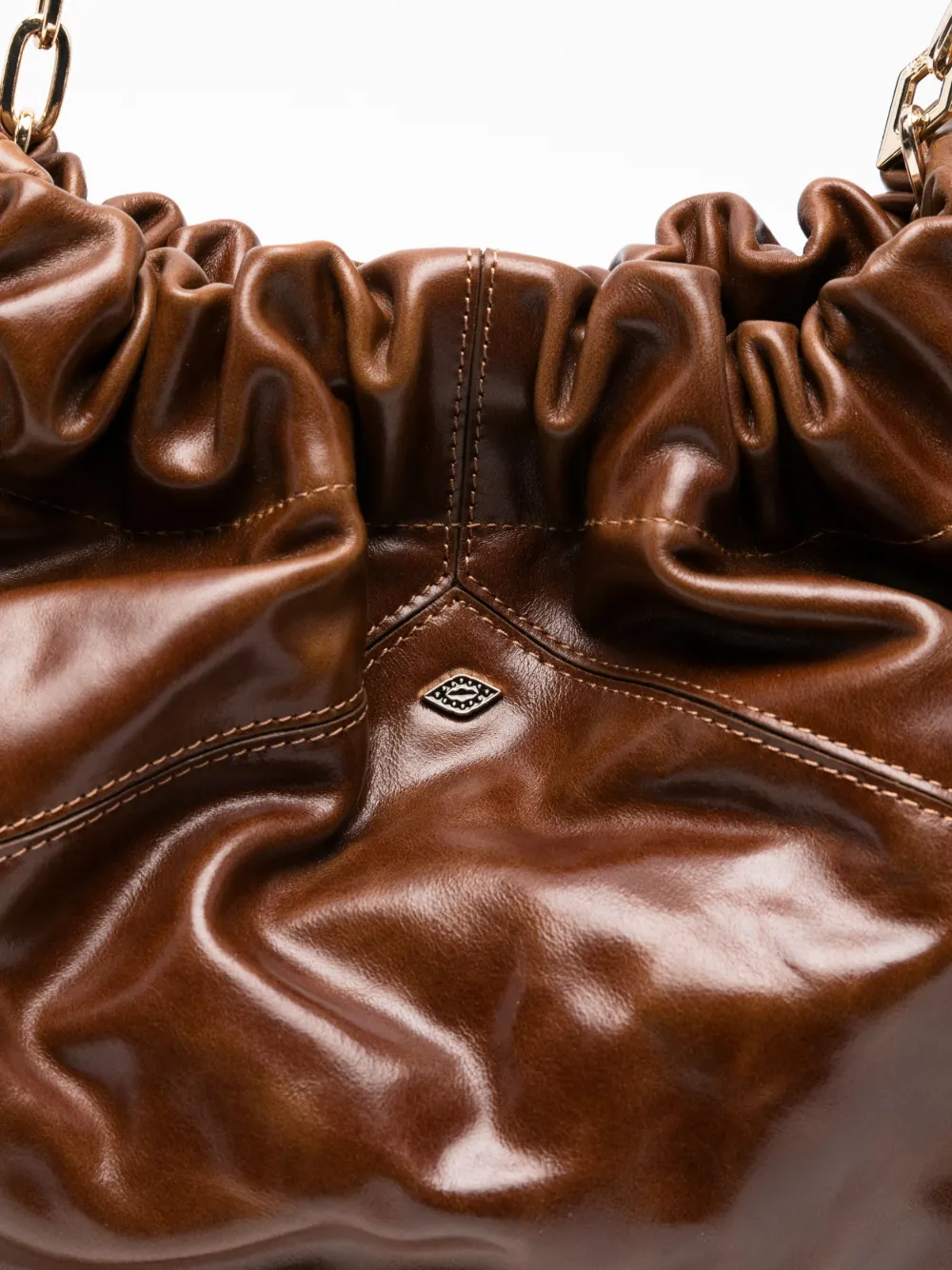 Ba&Sh June chain-strap leather tote bag Bruin