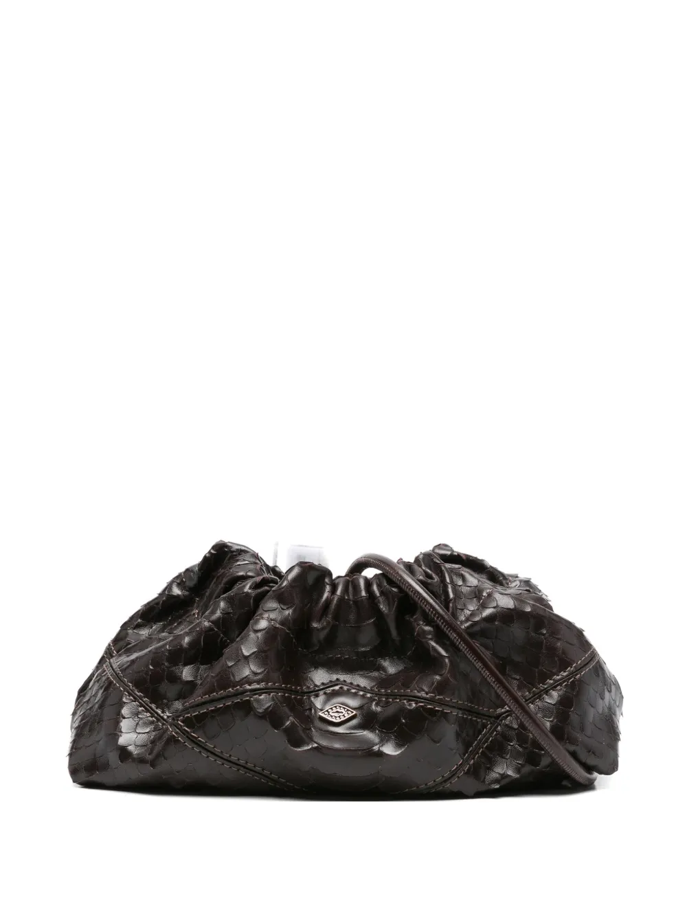 Ba&Sh June drawstring clutch bag - Marrone