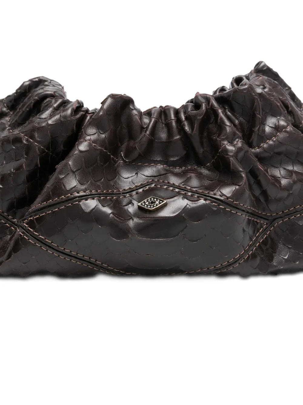 Ba&Sh June clutch met trekkoord Bruin