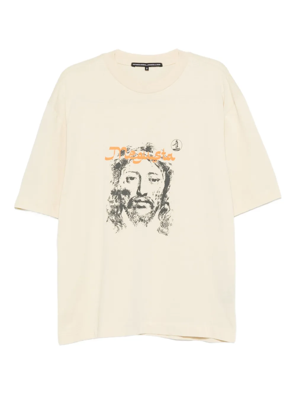 MEGUSTA  Reincarnation graphic-print T-shirt | Neutrals | Image 1