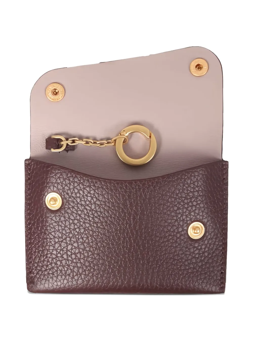 Il Bisonte Leather-keyring Cardholder In Brown