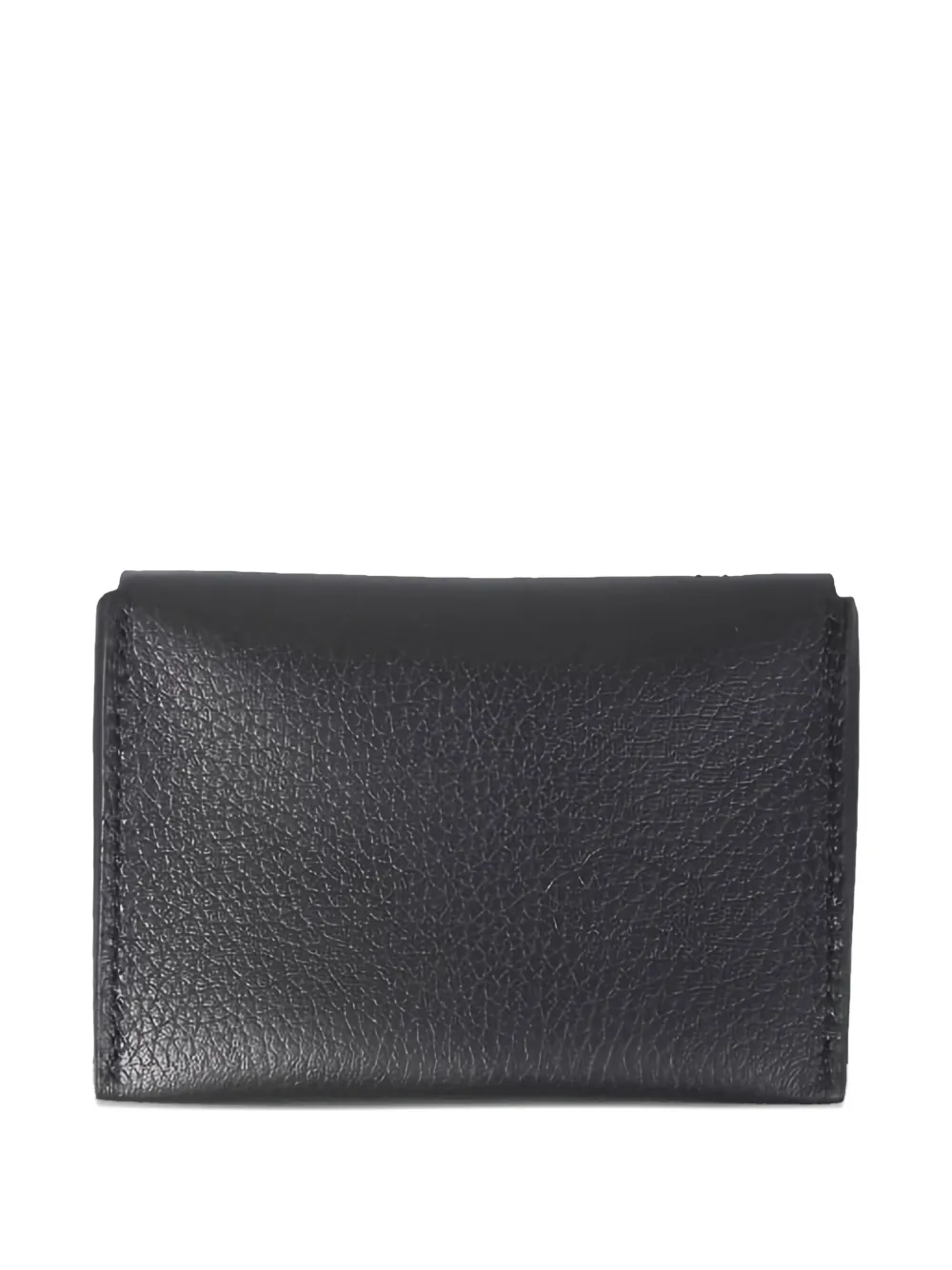 Il Bisonte Press-stud Leather Cardholder In Black