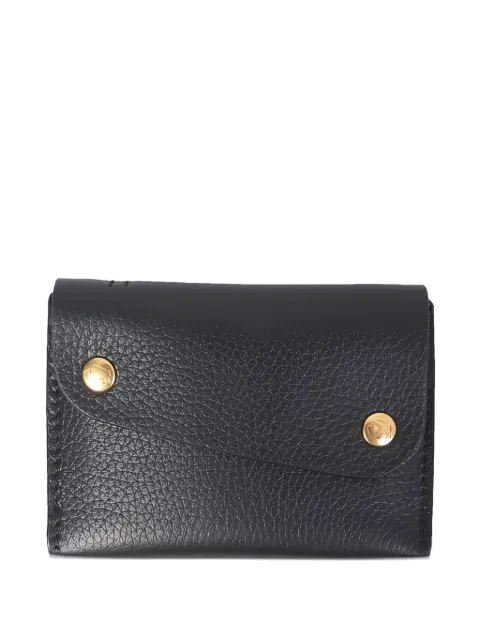 Il Bisonte press-stud leather cardholder