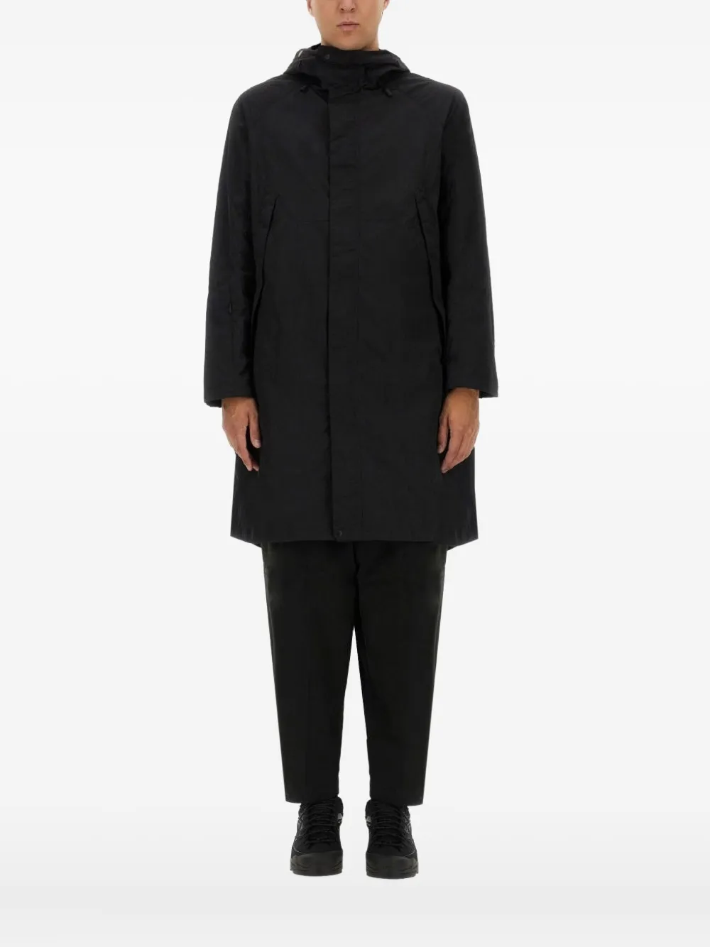 JG1 zip-fastening parka coat | Black | Image 1