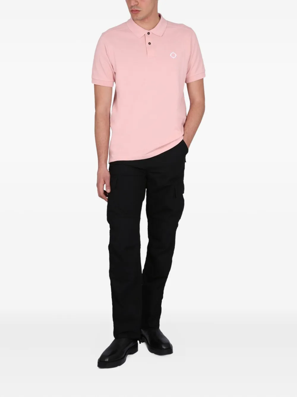 Ma.Strum logo-detail polo shirt - Roze