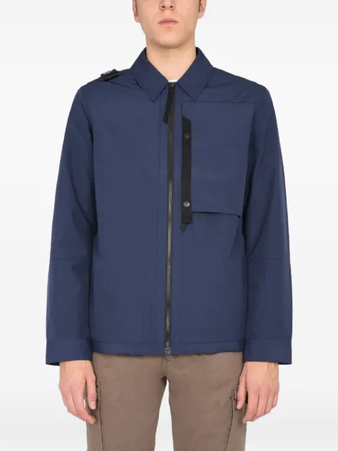 Ma.Strum logo-patch shirt jacket