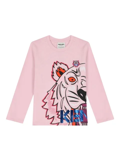 Kenzo Kids playera con estampado tigre