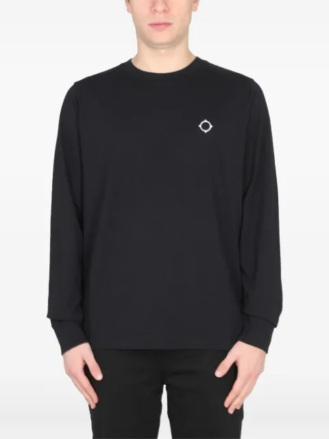 Ma.Strum logo-embroidered long-sleeve T-shirt