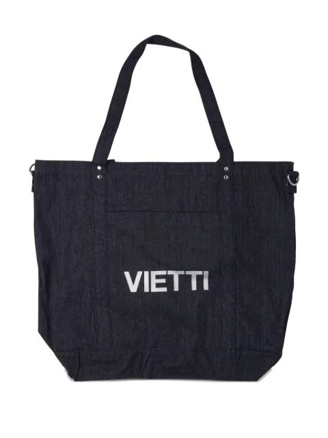 VIETTI MERCHANDISE Bolsa tote jeans com bolso frontal