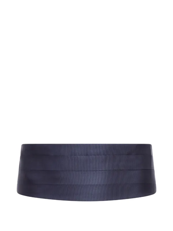 GIORGIO ARMANI の カマーバント Made in Italy Giorgio Armani シルク カマーバンド | ブルー | FARFETCH JP