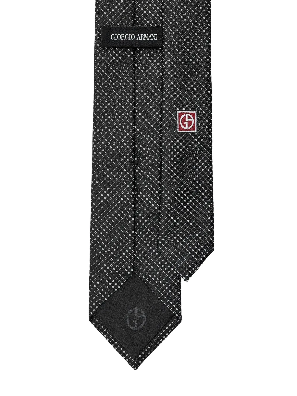 Giorgio Armani Zijden stropdas Zwart