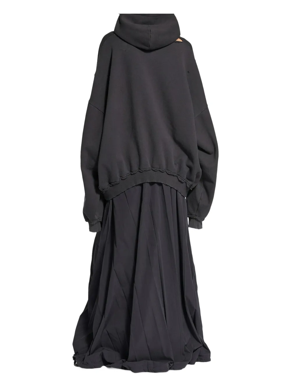 Balenciaga Hoodie met gerafelde mouwen Grijs