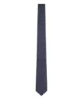 Giorgio Armani micro-dot silk tie - Blue