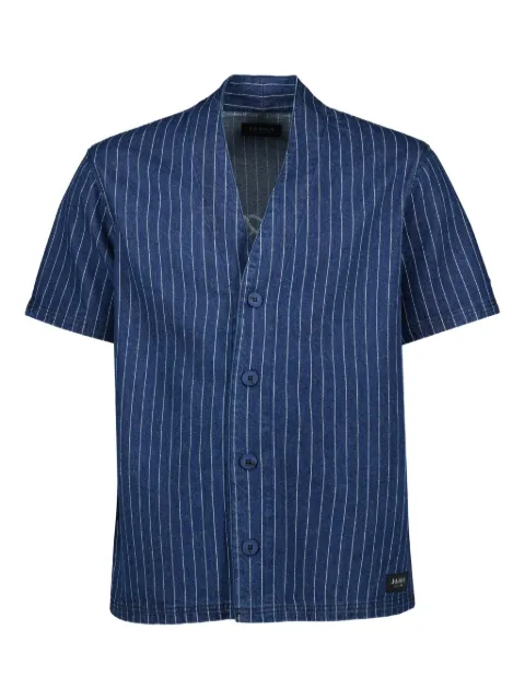 Japan Rags pinstripe short-sleeve shirt