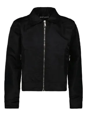 Amomento ジップアップ ボンバージャケット | ブラック | FARFETCH JP