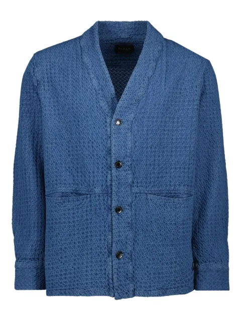 Japan Rags waffle-weave cotton shirt