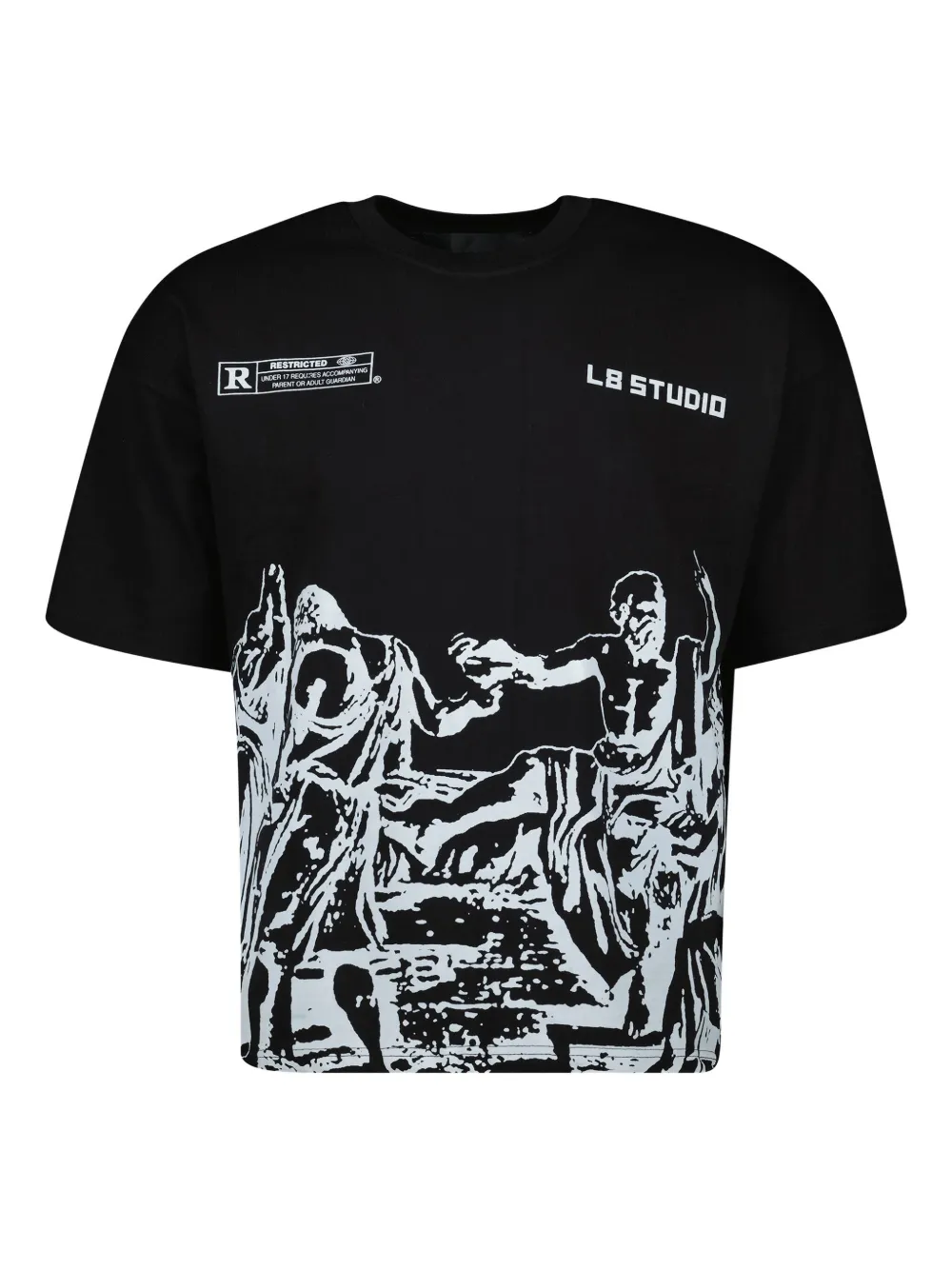 L8 Studio Socrates cotton T-shirt | Black | Image 1