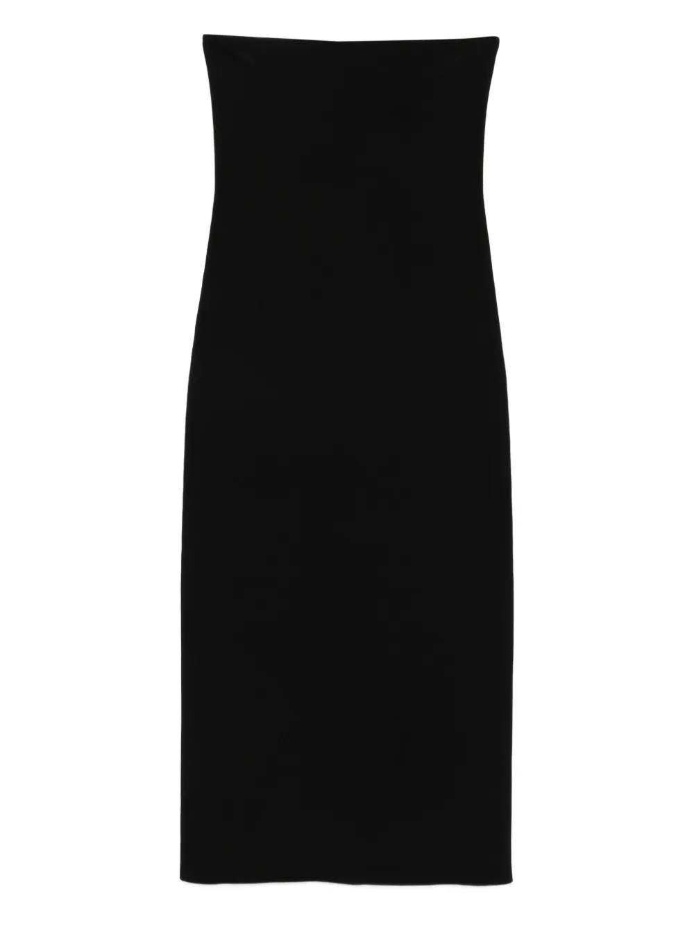 ANINE BING strapless midi dress Zwart