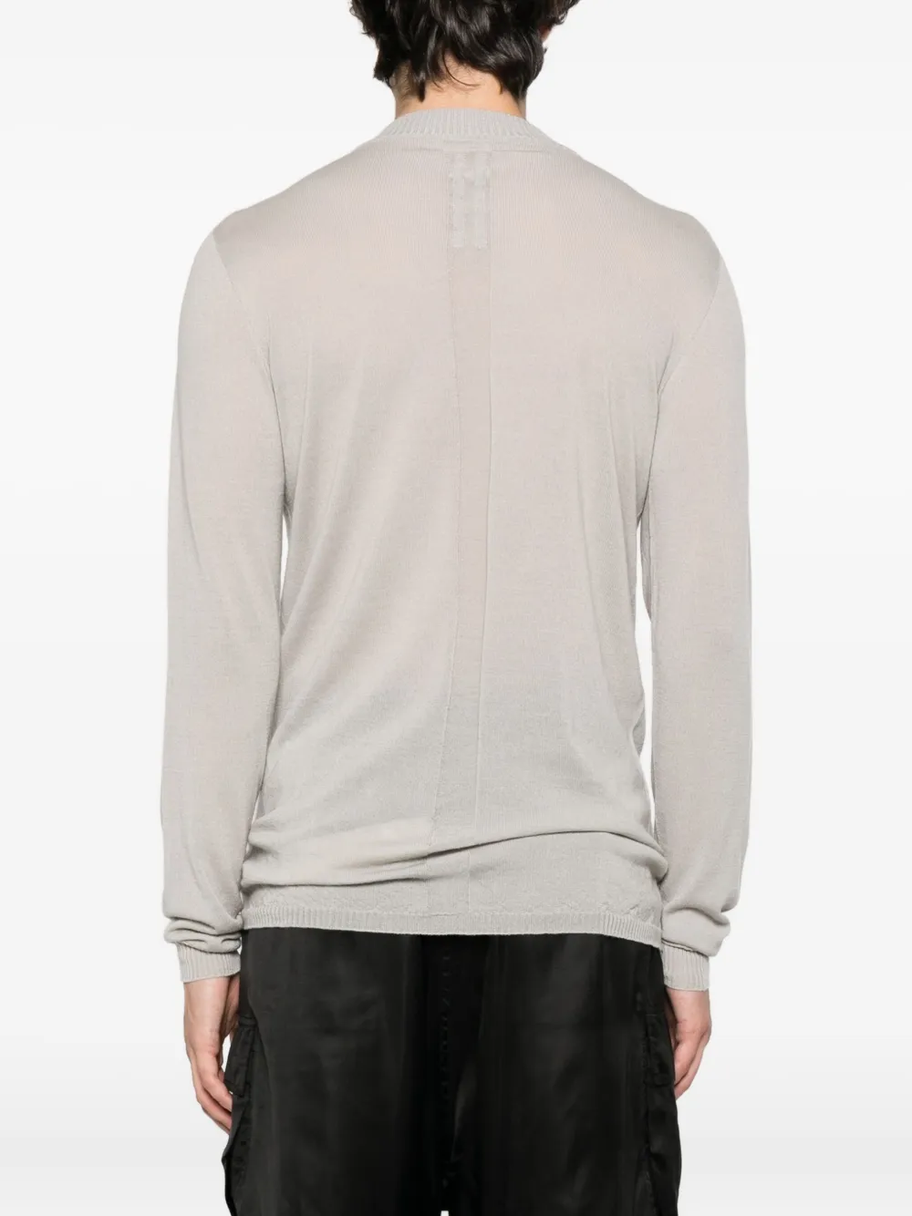 Rick Owens Wollen T-shirt met lange mouwen Grijs