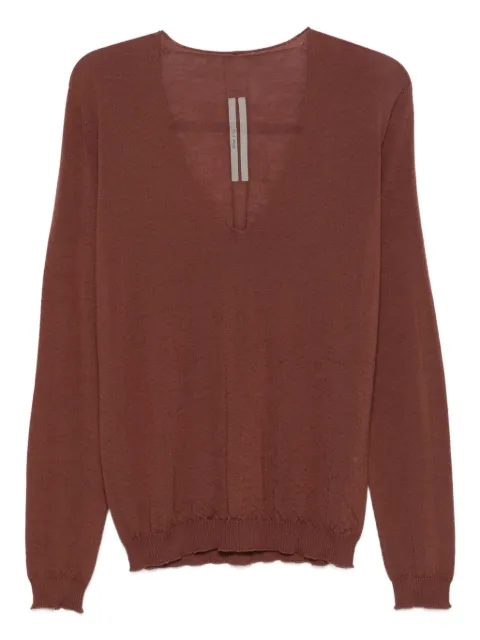 Rick Owens V-neck wool top