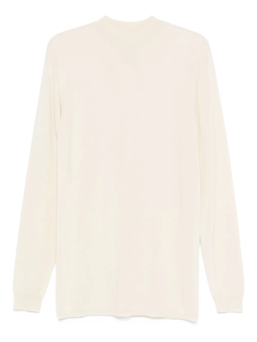 Rick Owens Wollen T-shirt met lange mouwen Beige