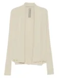 Rick Owens ribbed open-front cardigan - Neutrals