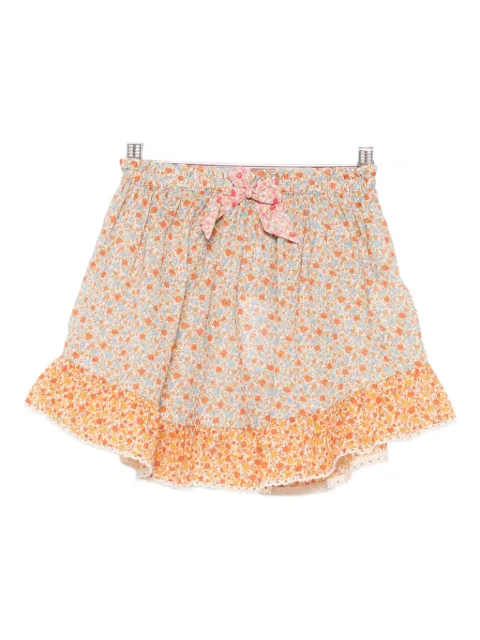ZIMMERMANN Kids floral-print ruffled skirt