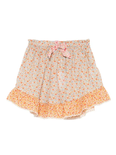 ZIMMERMANN Kids floral-print ruffled skirt
