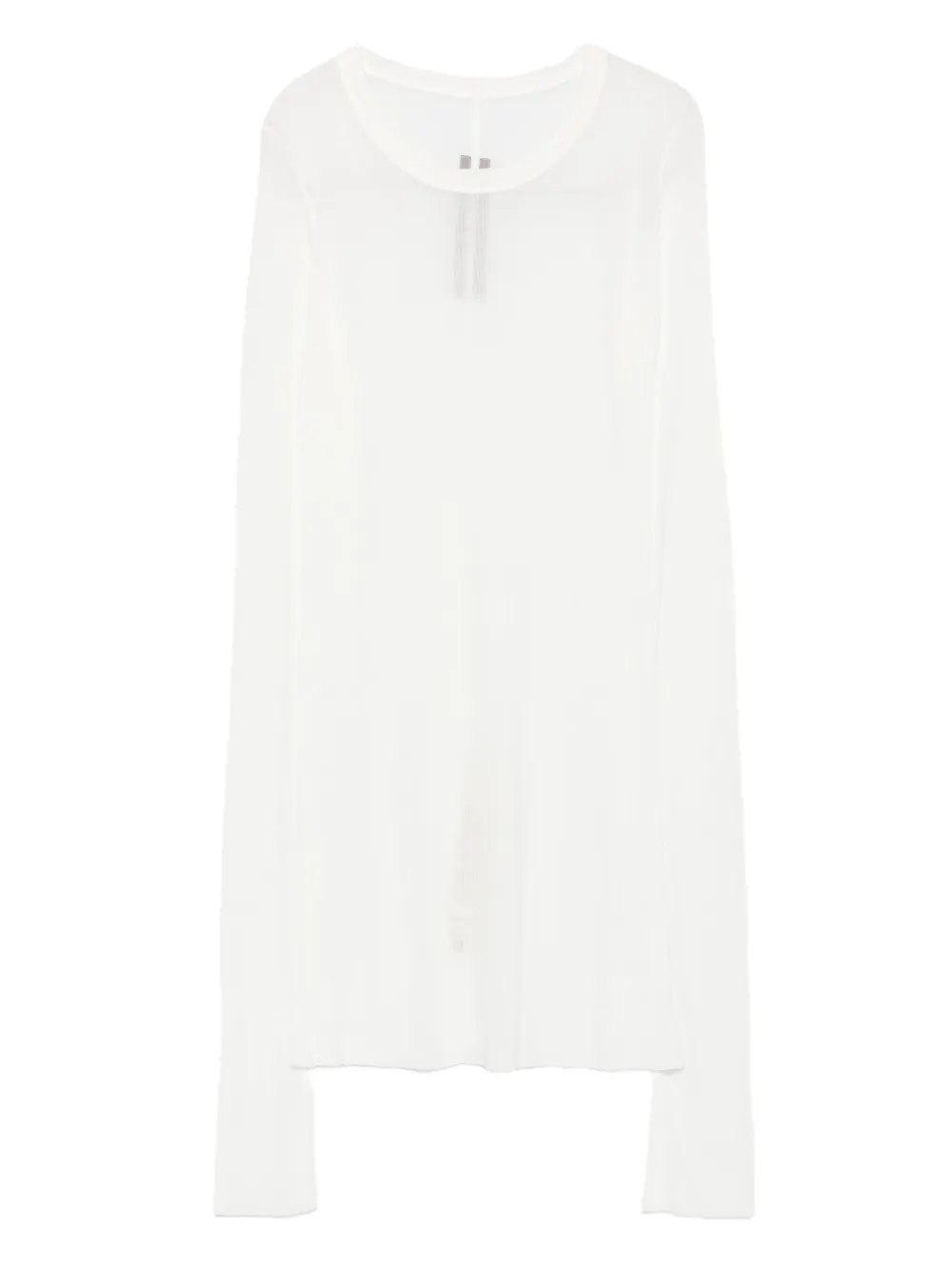 Rick Owens long-sleeve ribbed top Wit
