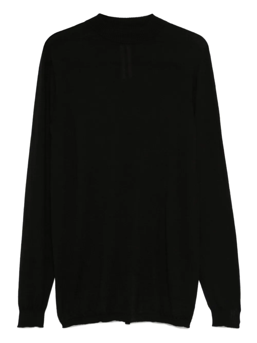 Rick Owens Wollen T-shirt met lange mouwen Zwart