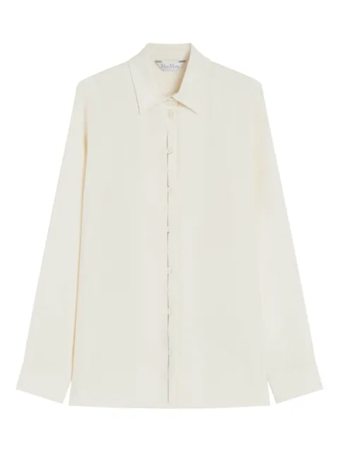 Max Mara camisa de seda con botones