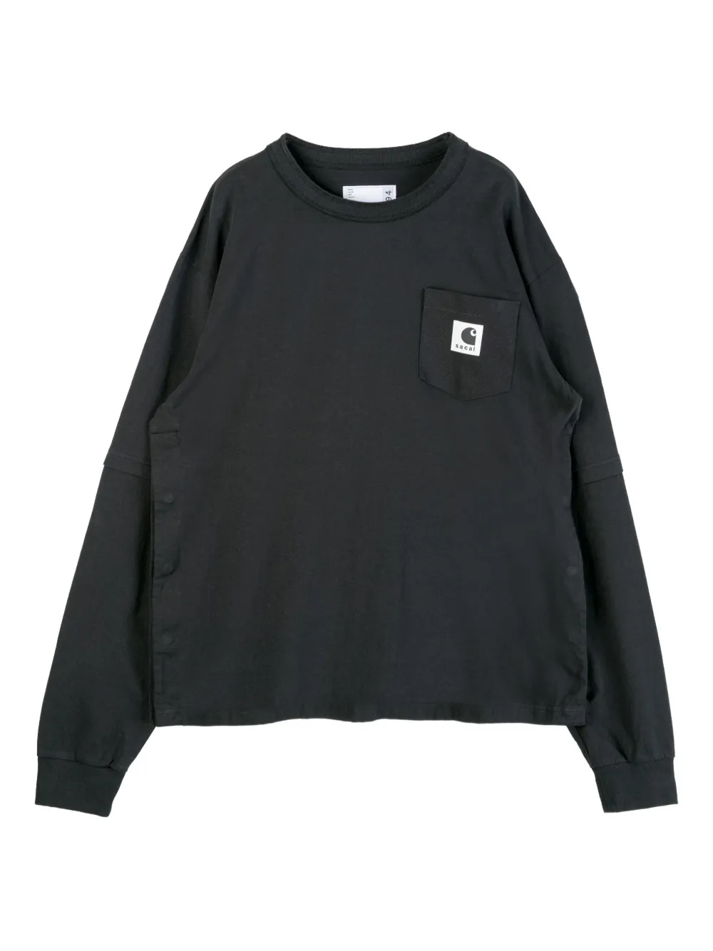 Carhartt Sacai Pocket-detail T-shirt In Black
