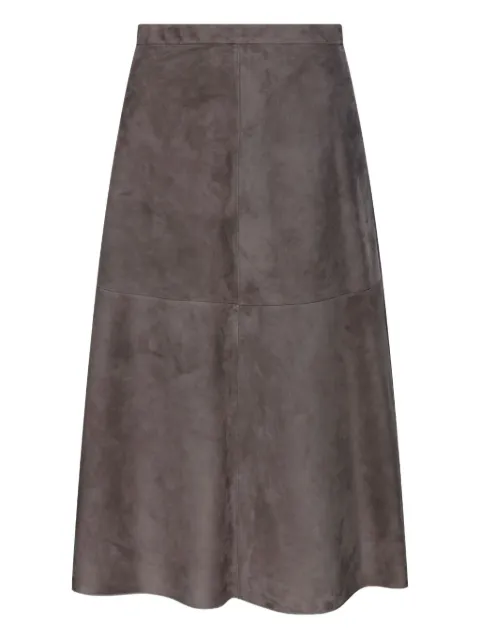 'S Max Mara suede A-line skirt